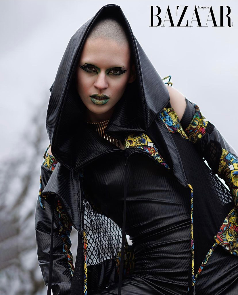 Harper's Bazaar hooded